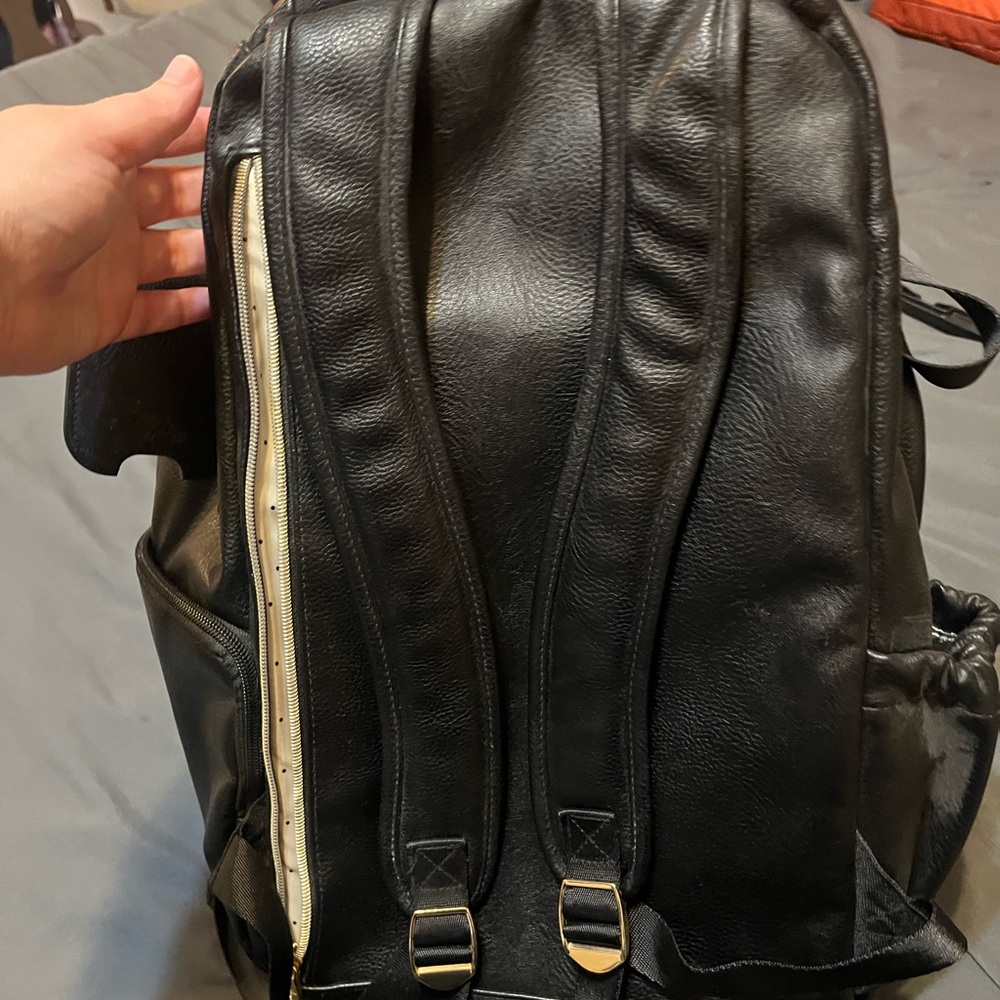 Itzy Ritzy Black Backpack with Tassel - Picture 9 of 12